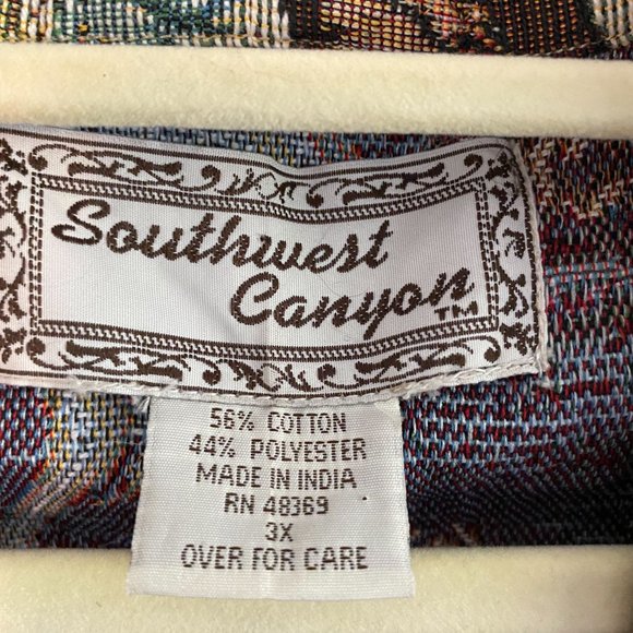 Vintage Western Horse Tapestry Vest - Picture 4 of 6